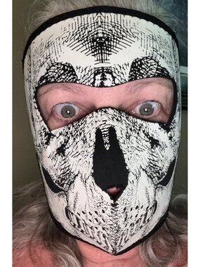 Zan Headgear Skull Neoprene Face Mask Motorcycle Motorcross